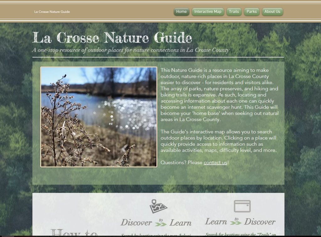 photo of website homepage