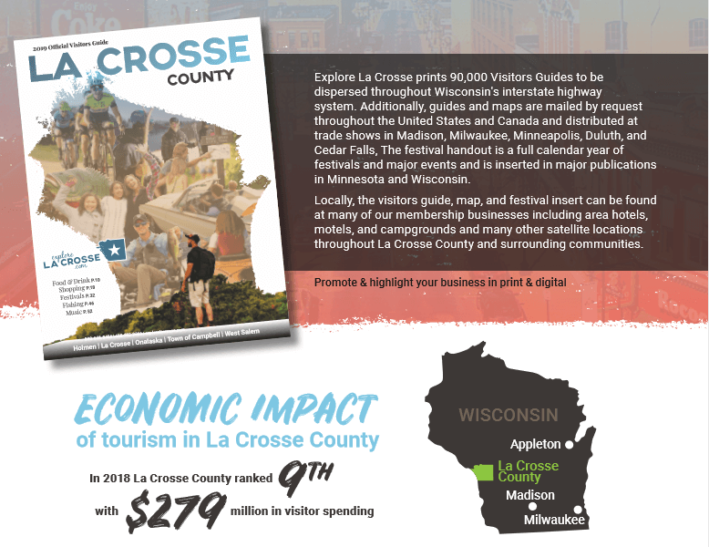 Advertise in the 2020 La Crosse County Visitors Guide ExploreLaCrosse