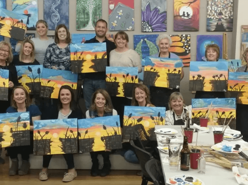 glazedup-girlsweekend-painting-drinks