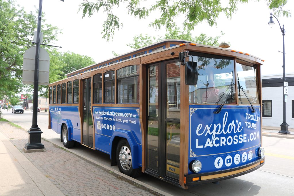 blue trolley