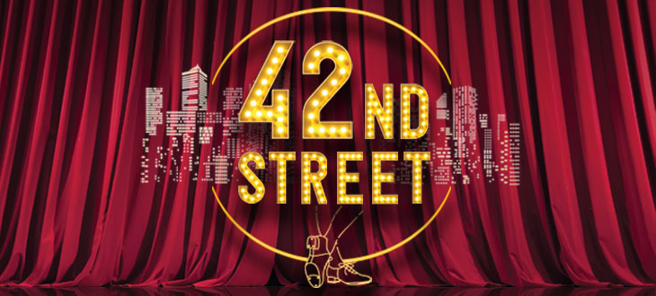 42nd Street Performance at a theater logo