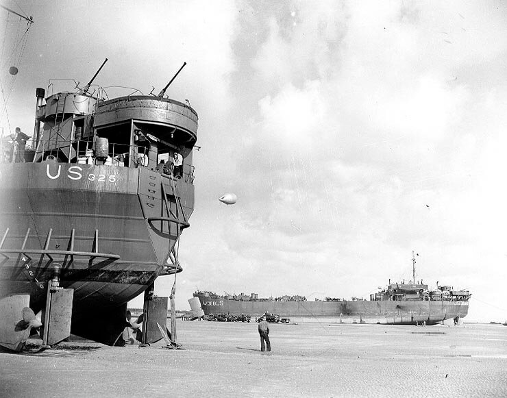 LST-325 Tour FAQ's 2 LST 325 at normandy