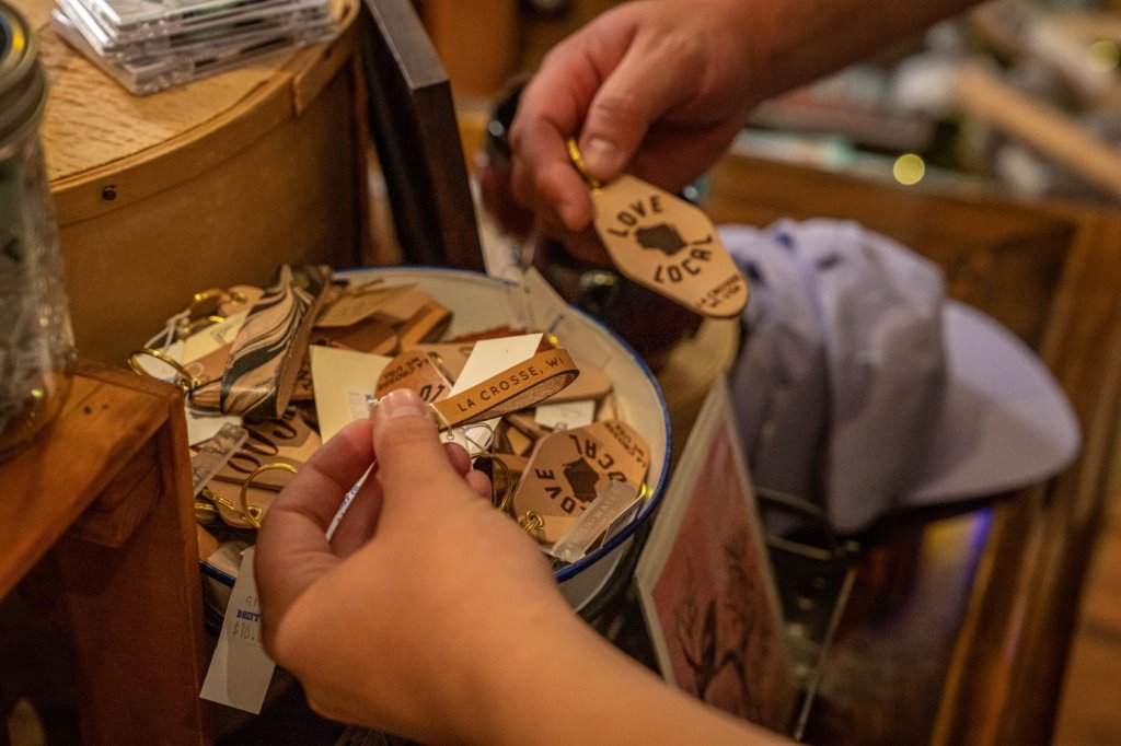 Local key chains from La Crosse, WI