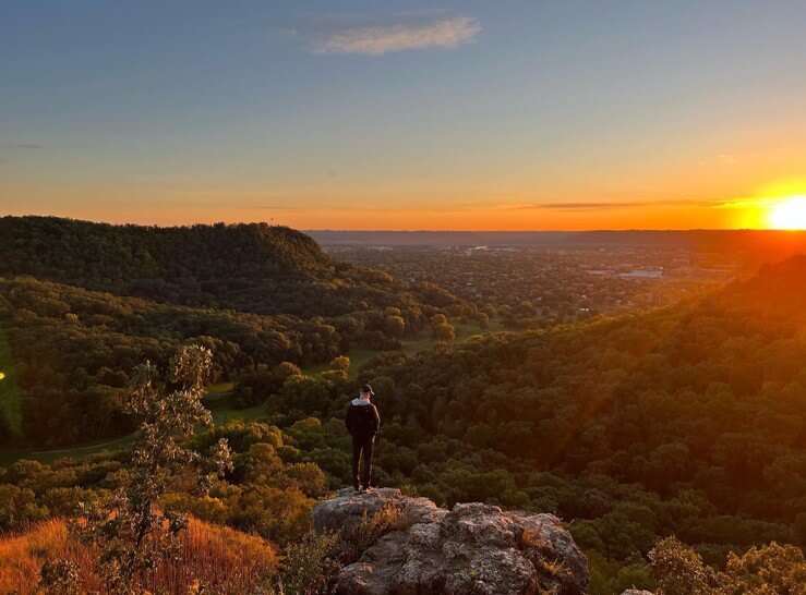 Sunset on the bluffs