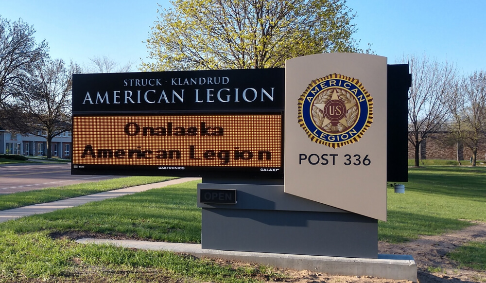 Post 336 new sign