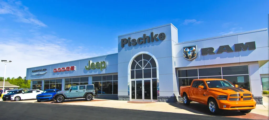 dealership exterior wide
