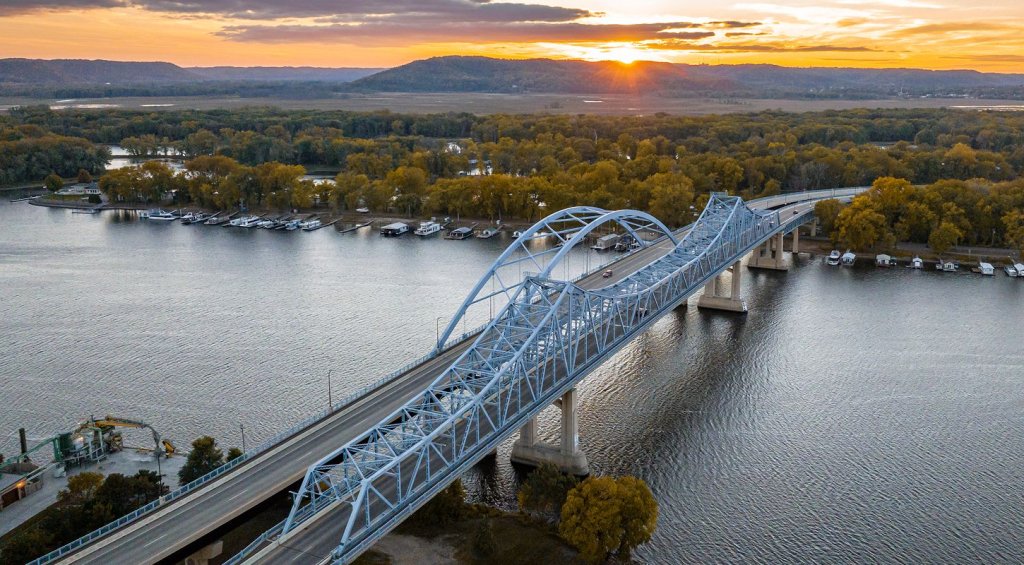 Plan Your Trip 15 an aerial view of the bridge near riverside park