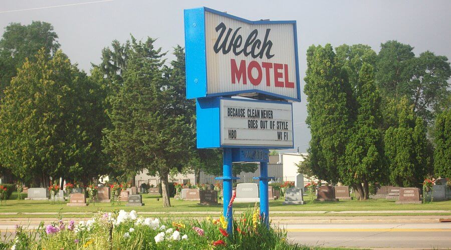the sign says it