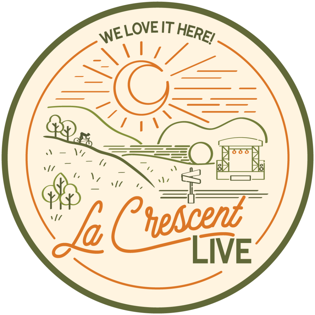 La Crescent Live digital sticker logo transparent