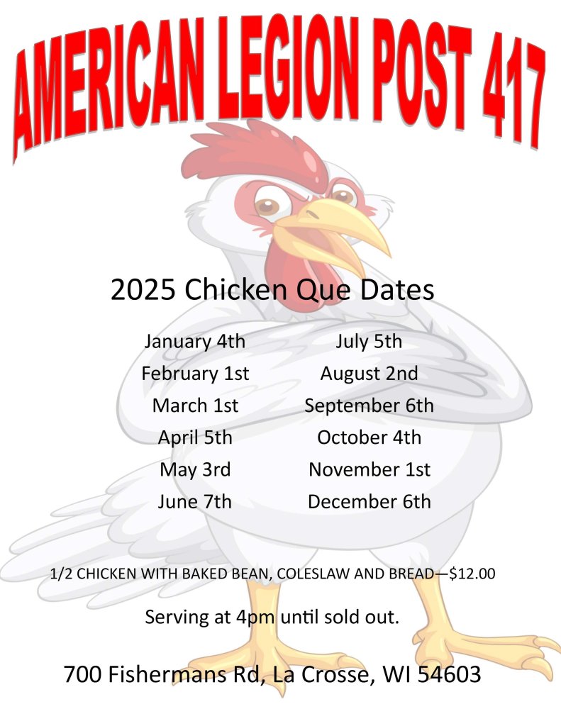 2025 French Island American Legion Chicken Que