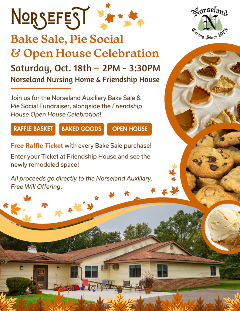 Open House Bake Sale Norsefest October 2025