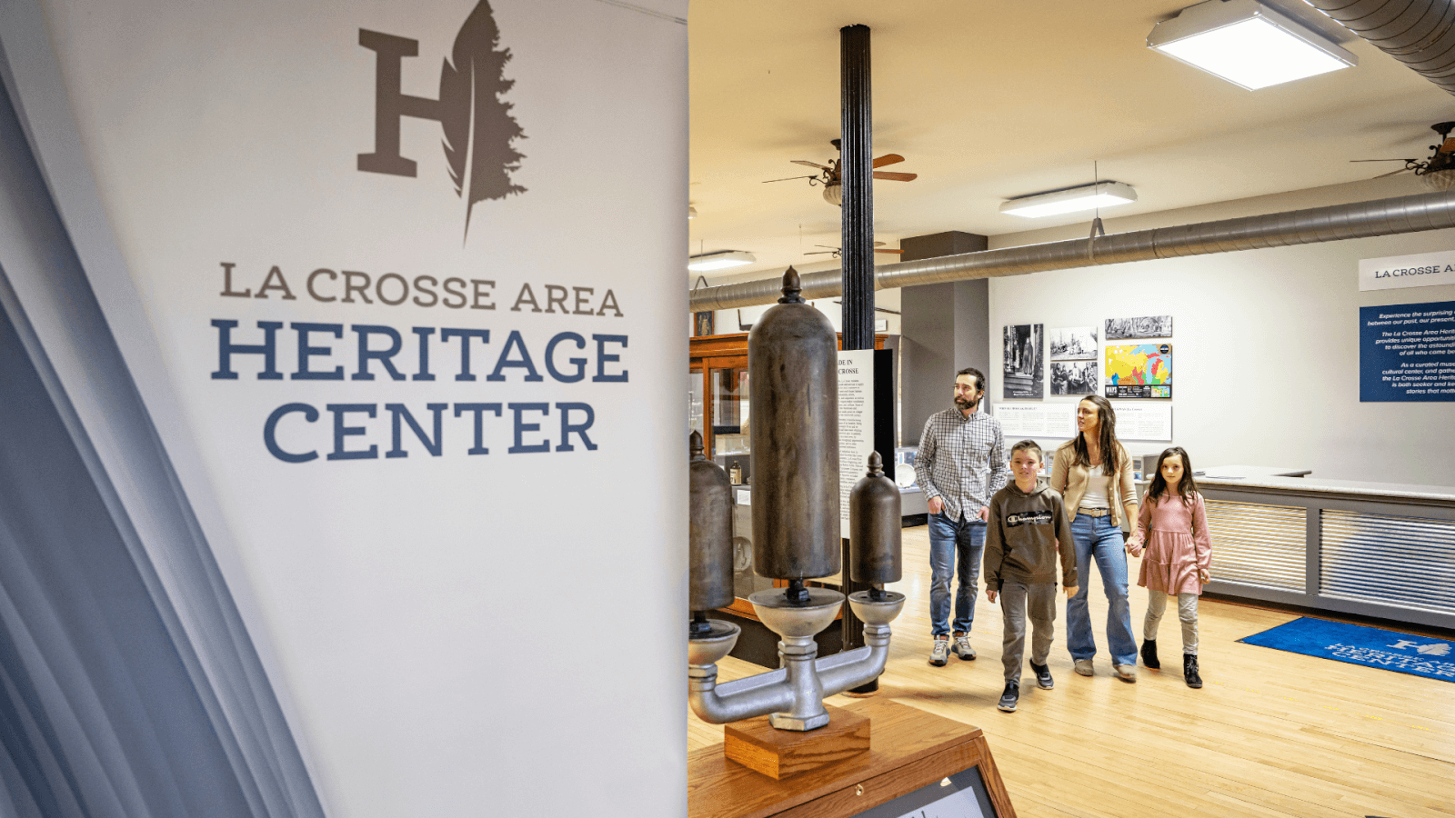 Family at the La Crosse Heritage Center