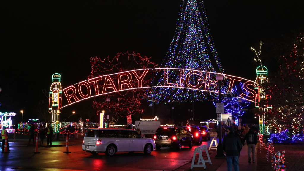 Rotary Lights Holiday Display entry at Riverside Park