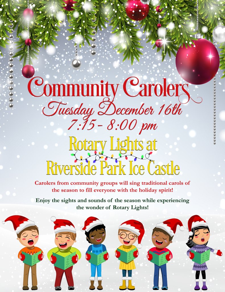 Community Carolers at Rotary Lights