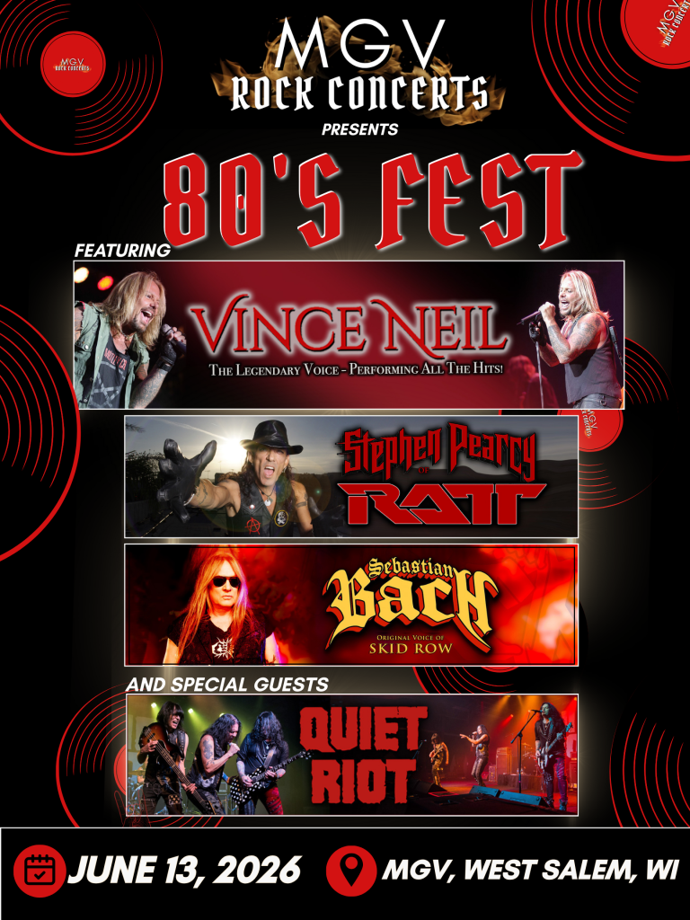 80's Fest featuring Vince Neil, Sebastian Bach, Stephan Pearcy, and special guests Quiet Riot