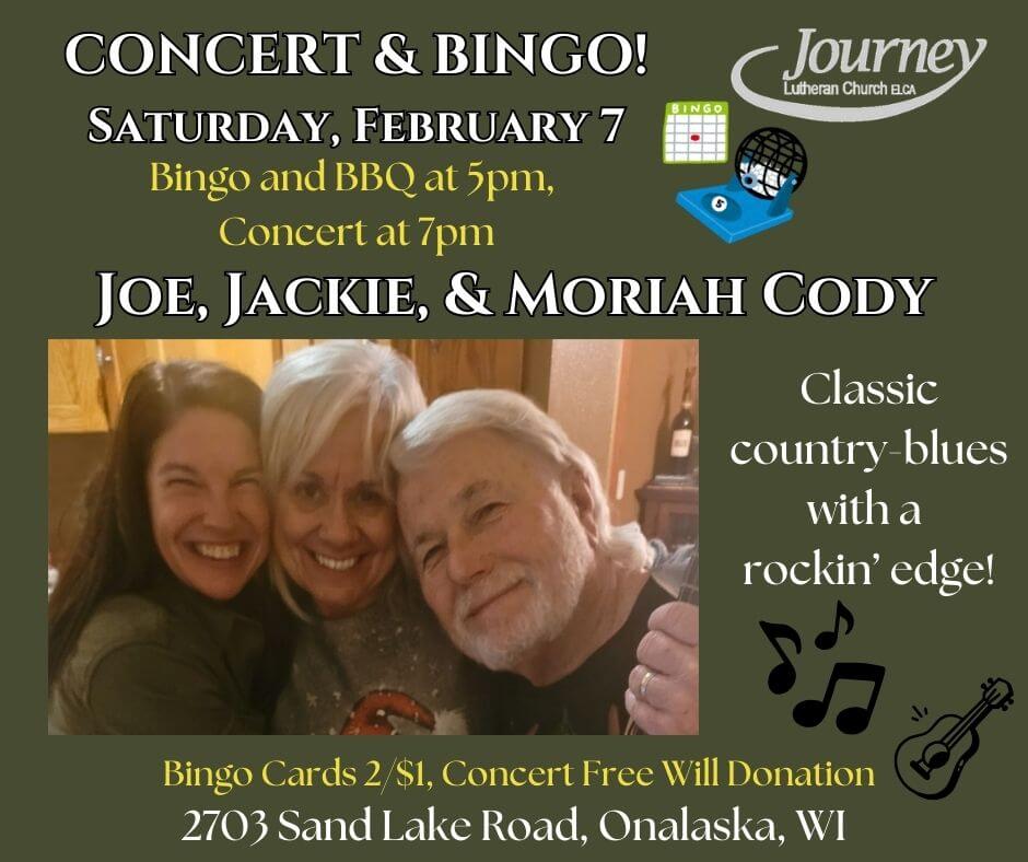 Joe, Jackie & Moriah Cody live @ Journey Lutheran