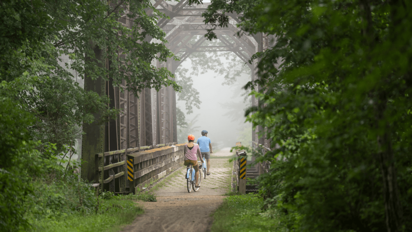 Biking in the La Crosse Region A couple biking