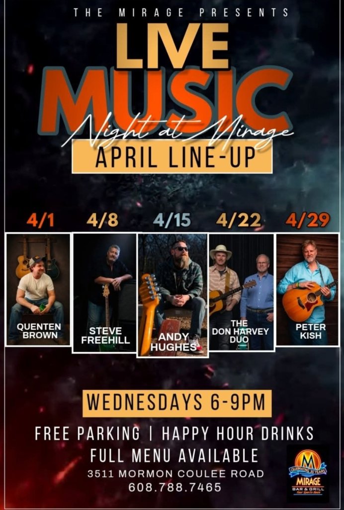 LIVE Music Nights at the Mirage Sports Bar