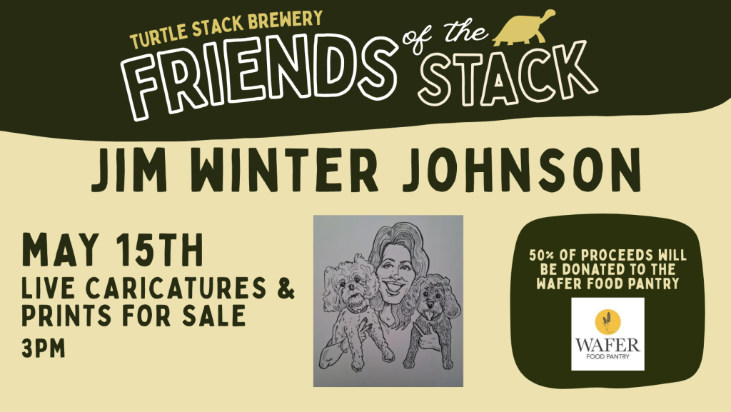 Caricatures at Turtle Stack Brewery