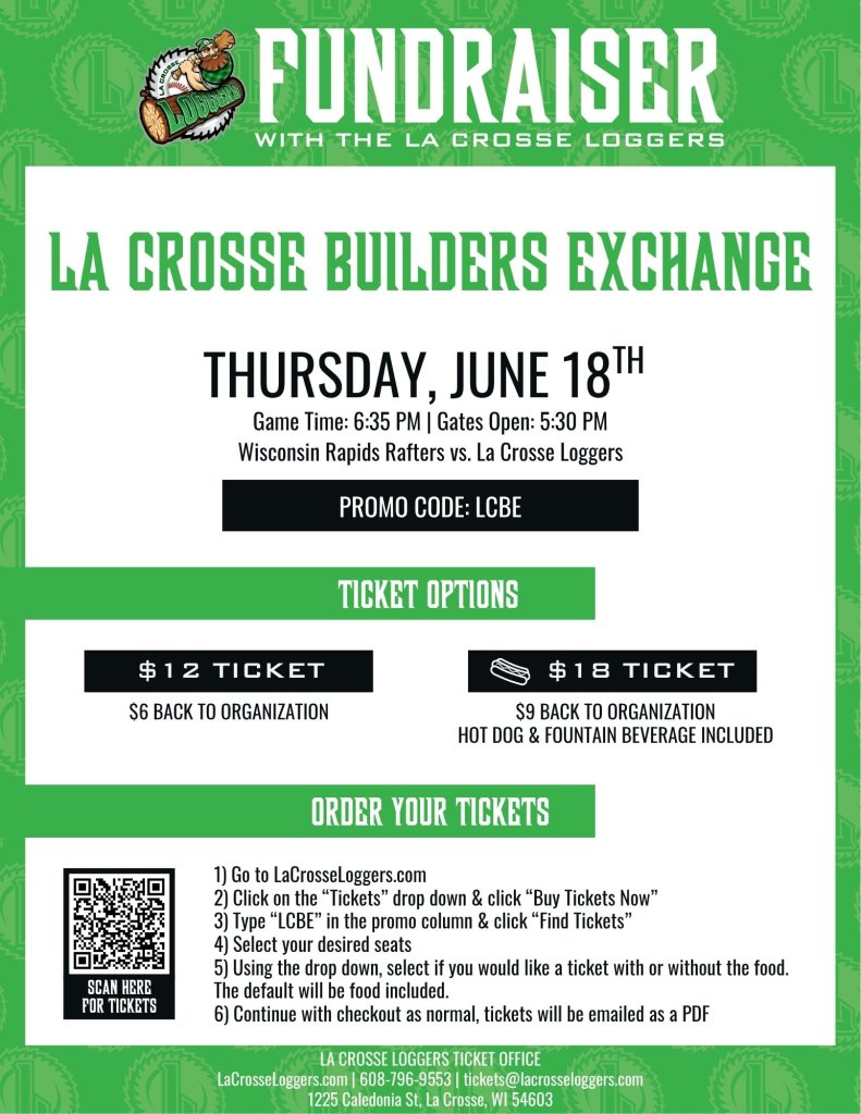 La Crosse Builders Exchange: Loggers Fundraiser