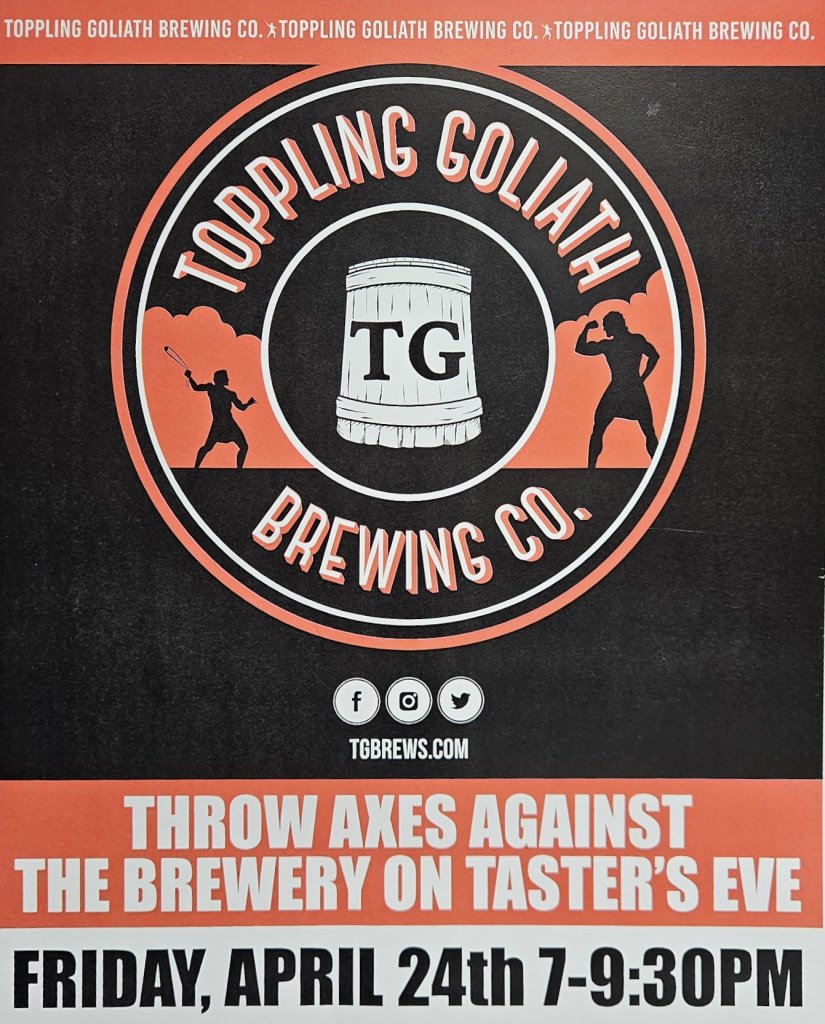 Tasters Eve event at Driftless Axe