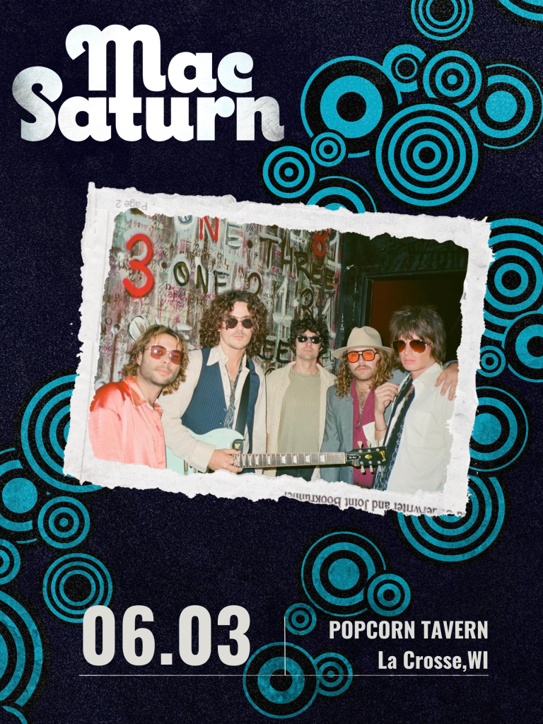 Indie Rockers Mac Saturn LIVE at Popcorn Tavern