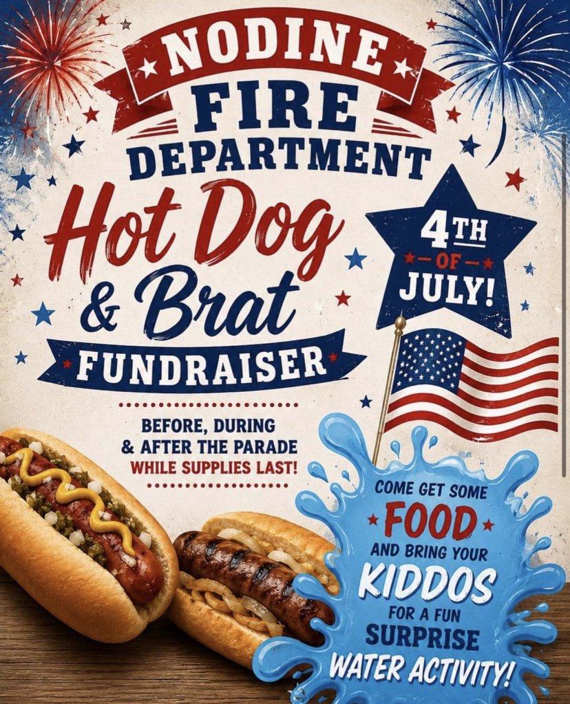 Nodine Fire and Rescue Brat and Hotdog Cookout