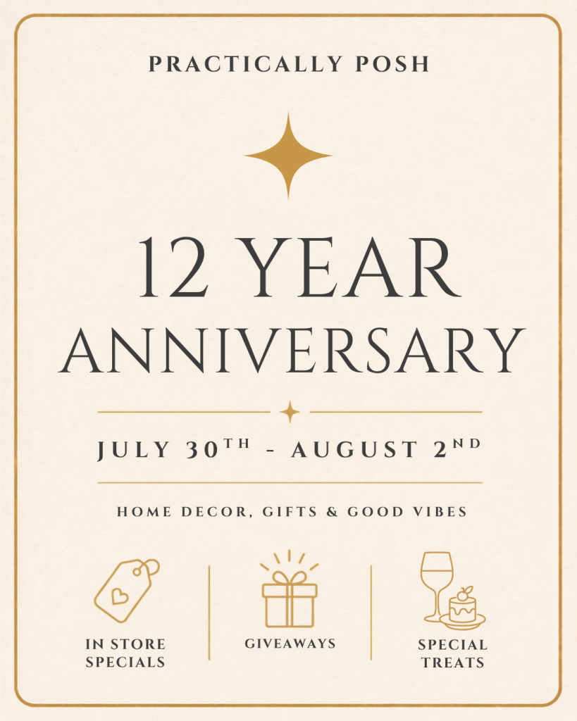 Practically Posh 12 Year Anniversary!