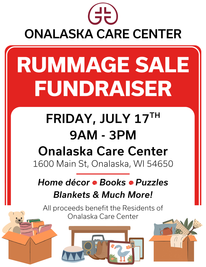 Rummage Sale Fundraiser - Onalaska Care Center Auxiliary