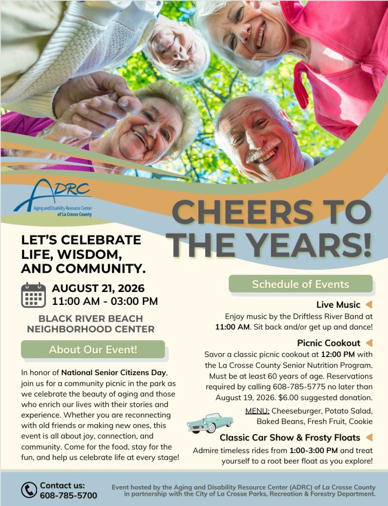 Cheers to the Years National Senior Citizen Picnic