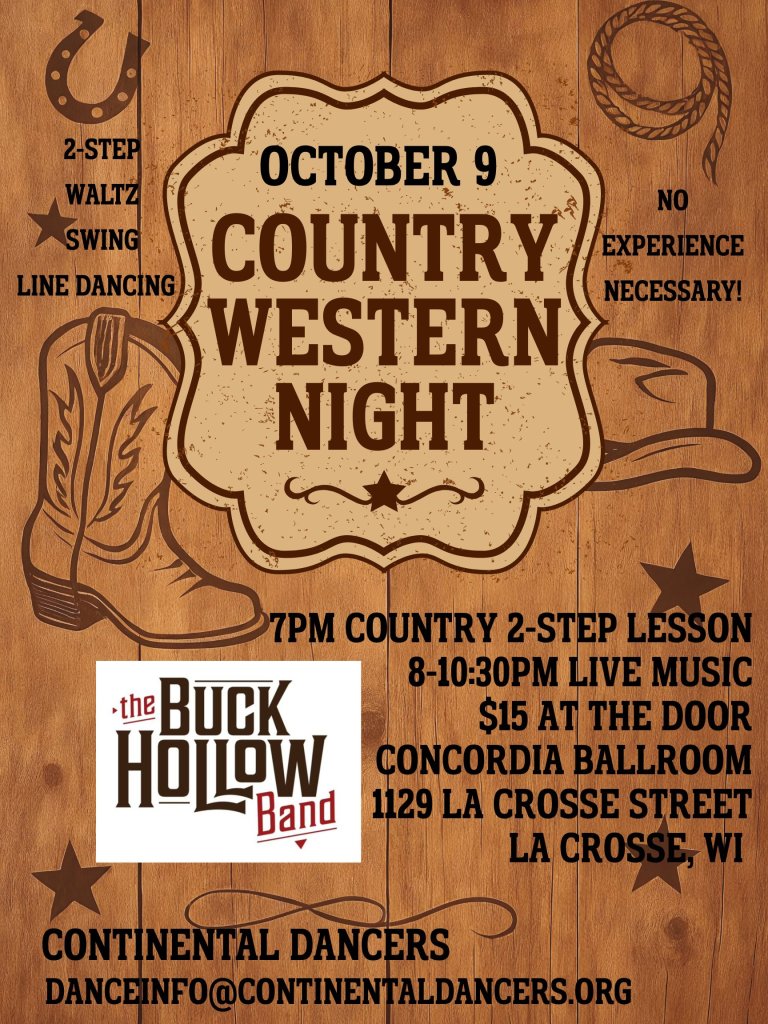 Country Western Dance with Buck Hollow Band LIVE!