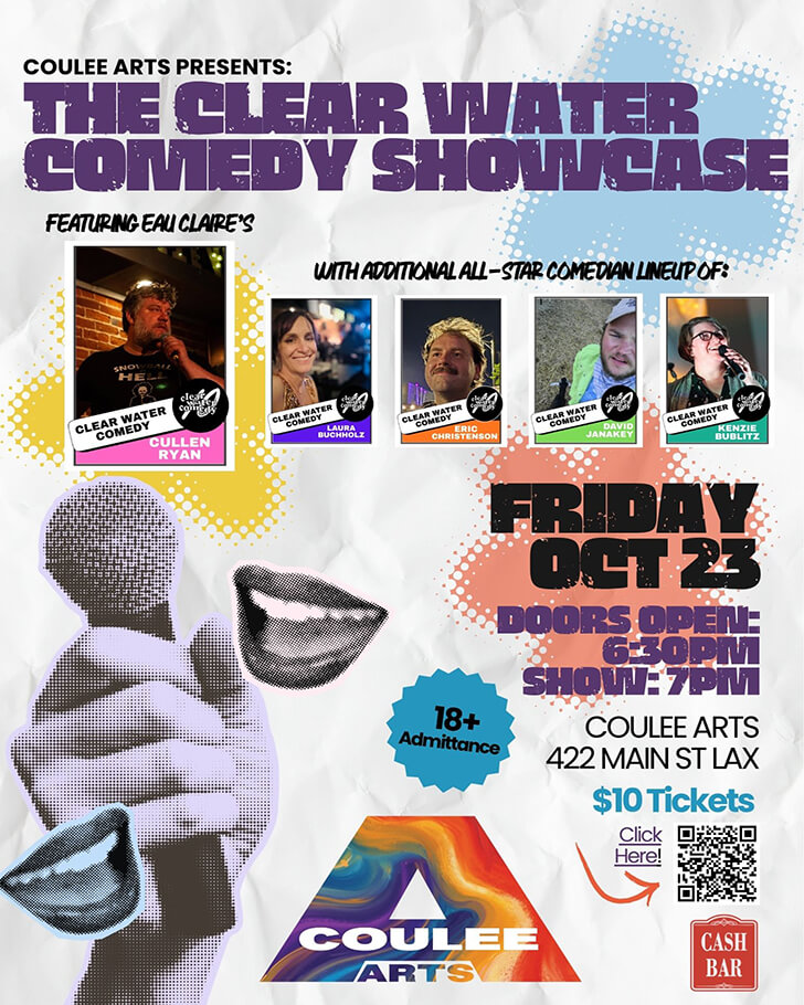 Coulee Arts Presents: Clear Water Comedy Showcase