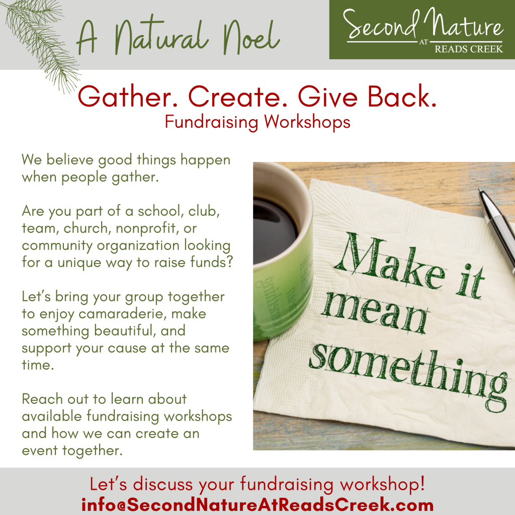 Gather. Create. Give Back. Fundraising Workshops