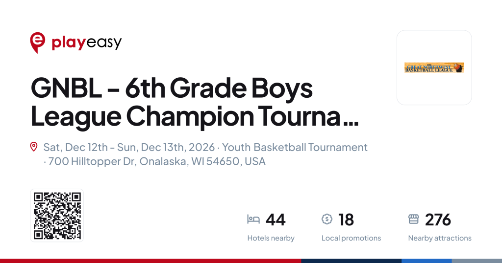 The GNBL - 6th Grade Boys League Champion Tournament